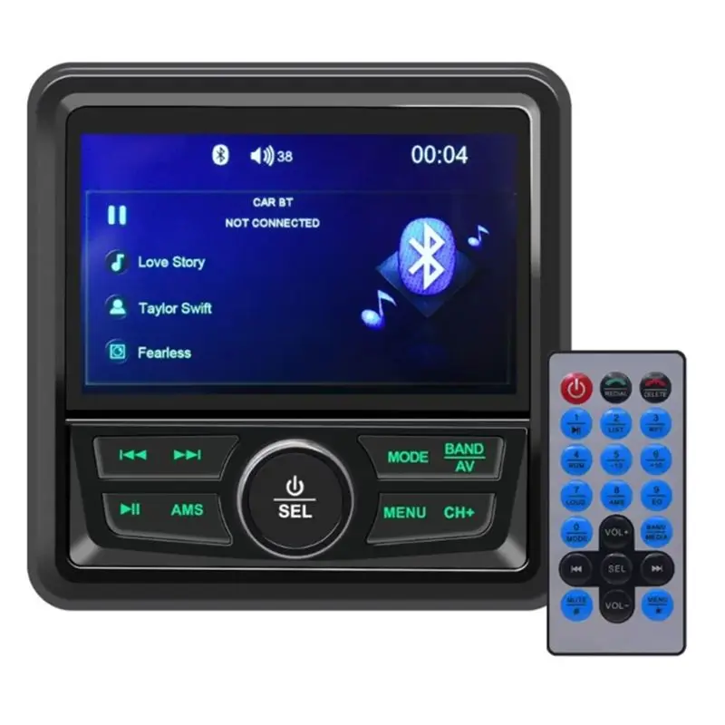 Marine Radio For Yacht ATV UTV Digital Media Audio Playe Waterproof Boat Accessories-ABQF