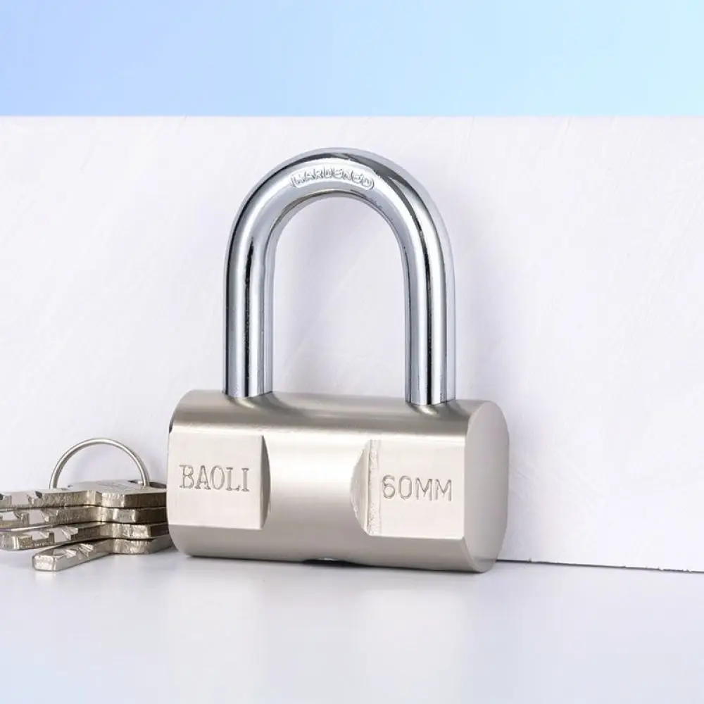 Stainless Steel Padlock Anti Rust Security Lock With Keys Copper Core Heavy Duty Door Gate Fence Locker Storage Safe