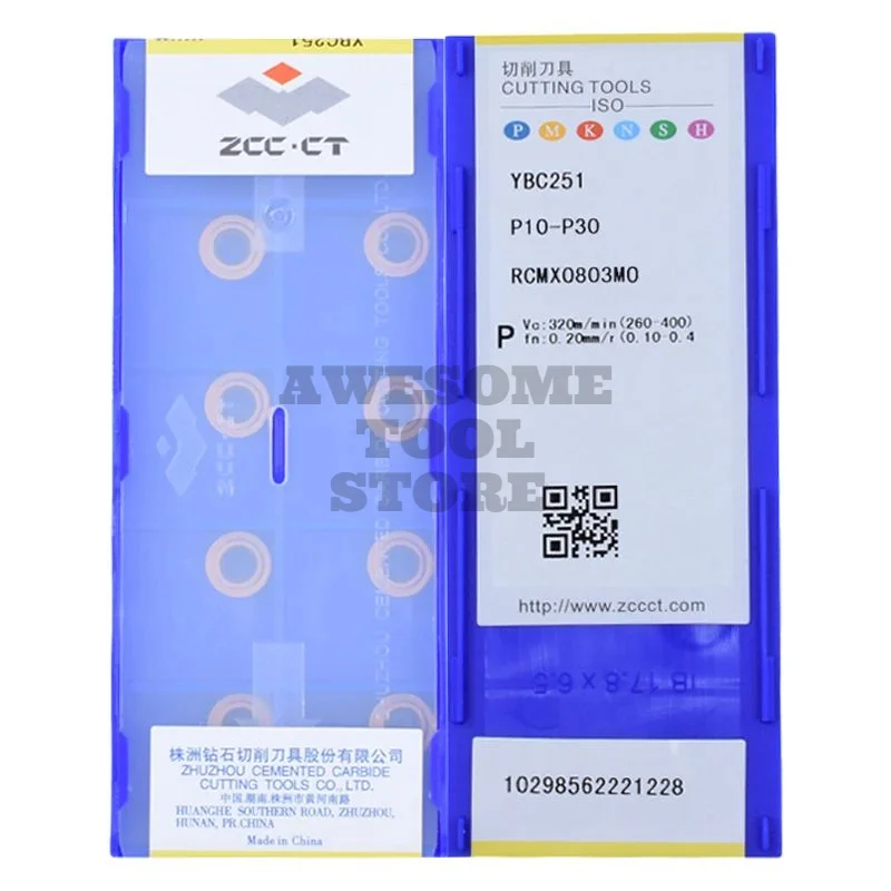 

Оригинальный токарный инструмент ZCCCT RCMX0803MO RCMX1003MO RCMX1204MO YBC251 YBC252 твердосплавная вставка для режущих инструментов с ЧПУ