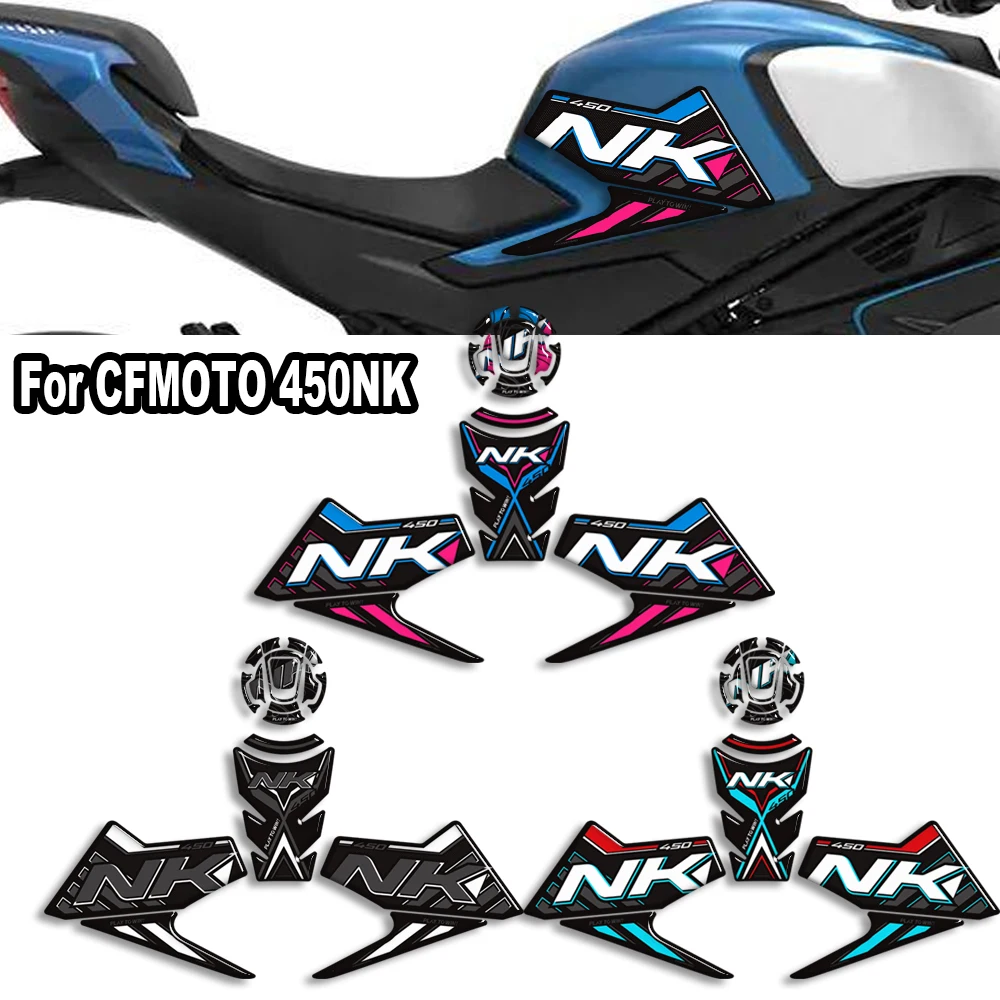 

Мотоцикл для CFMOTO CF MOTO 450NK 450 NK, накладка на бак, боковые ручки, защита колена для газа, мазута, наклейки, наклейки 2024 2025