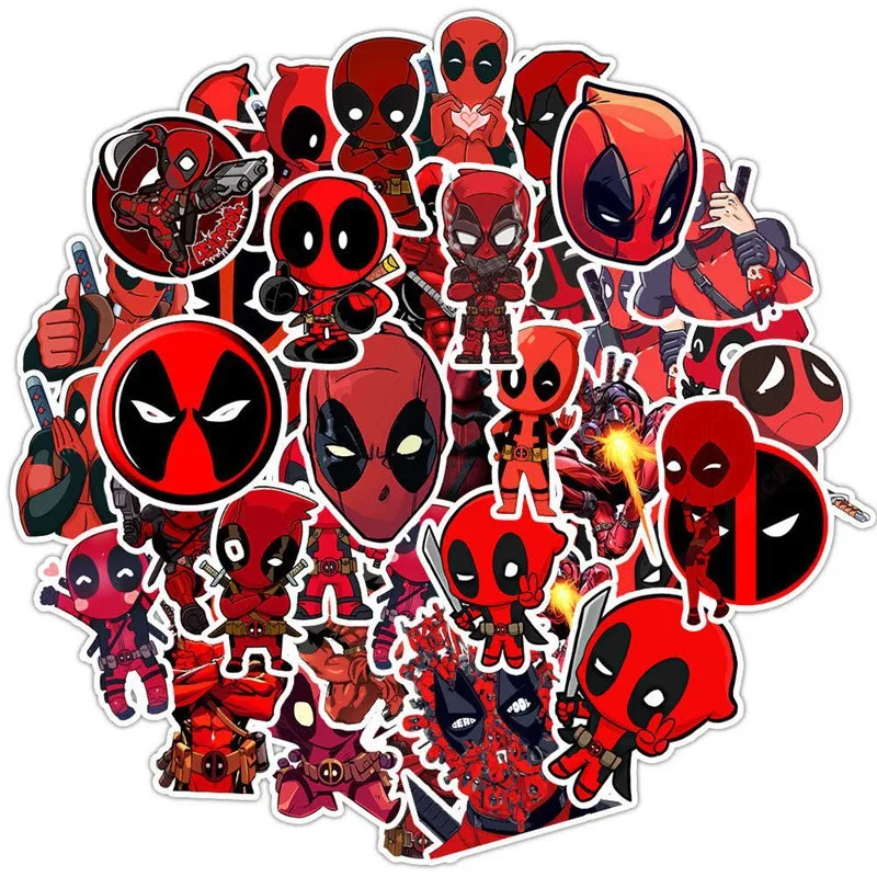 Spider-Man Marvel Avengers autocollants Iron Man Graffiti décalcomanies bricolage guitare ordinateur portable bagages planche à roulettes Graffiti décalcomanies amusant pour les jouets