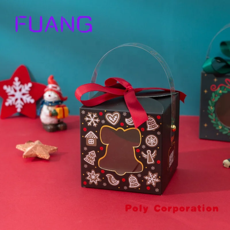 Mini Mala Natal embalagem Doces Caixas Viagem Presente Caixa De Papel Com Decorationpacking caixa para pequenas empresas