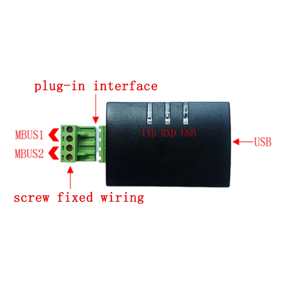 Per il controllo intelligente/misuratore Modulo master/slave USB-M-bus di livello industriale Modulo di comunicazione convertitore master/slave da USB a M-bus