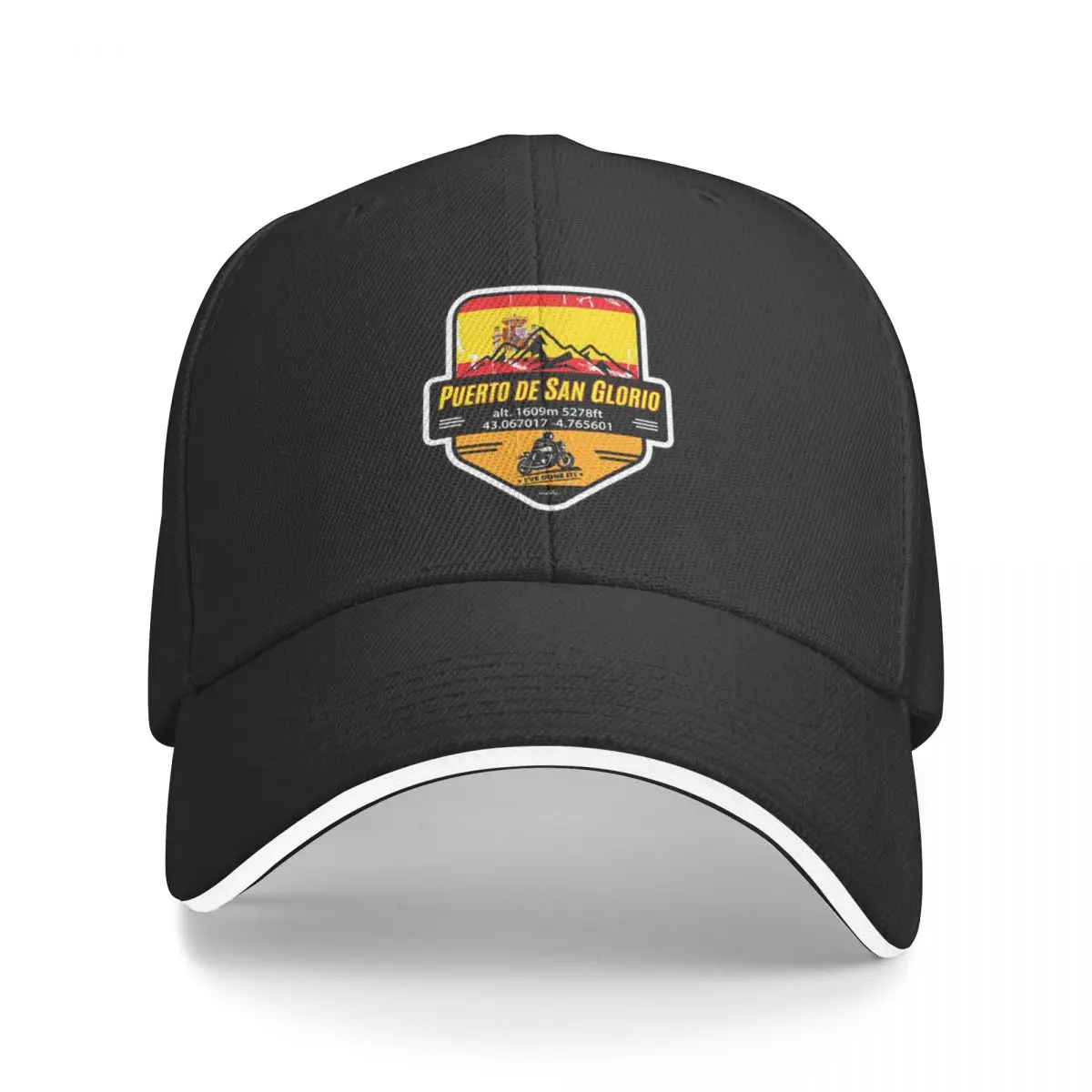 Masculino Espanhol De Glorio Espanha Espana Bonés de beisebol para motocicletas, Masculino Beach Sunscreen Hat, Boné de camionista personalizado, verão