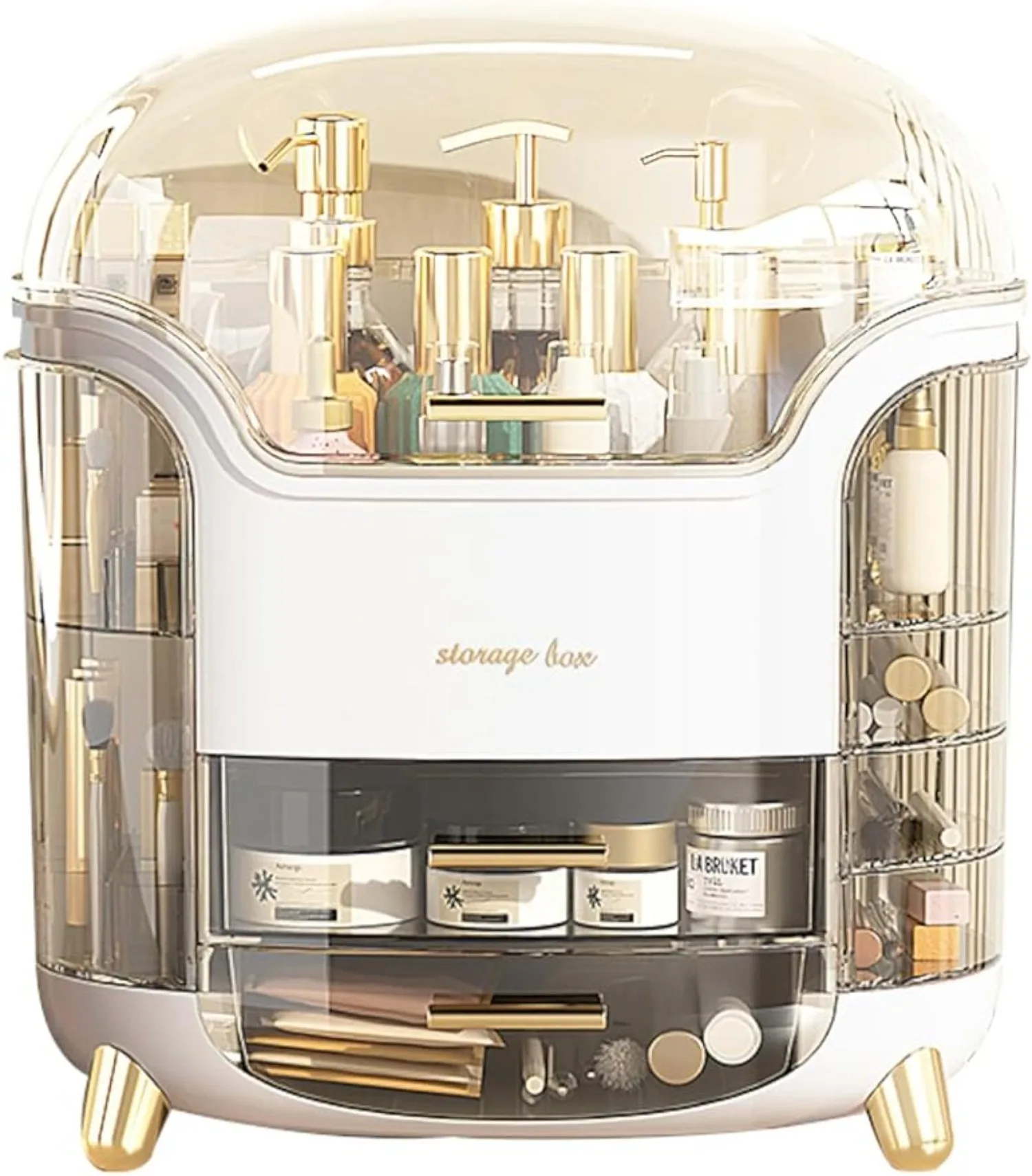 

Cosmetic Storage Box Easily Store Your Cosmetics and Jewelry Suitable for Dressing Tables Clear Design