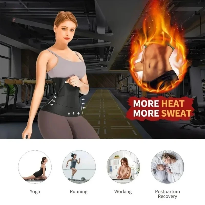 Qtree 3M-6M Waist Trainer Body Shaper Sweat Slimming Belt Shapewear Women Wrapssports And Fitness Abdominal Tightening Strap