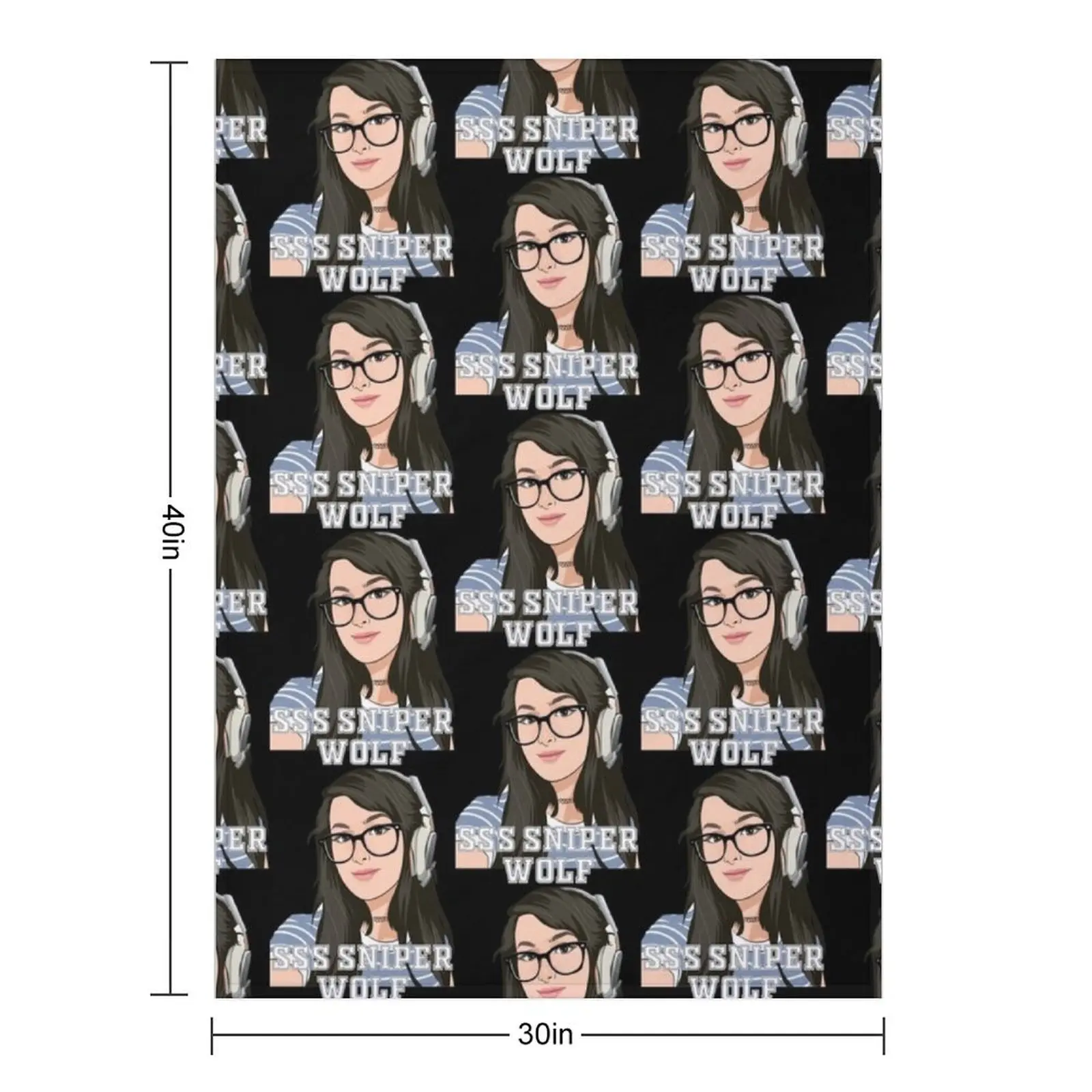 SSS Sniper Wolf Essential Throw Blanket Moving valentine gift ideas for sofa Cute Sofa Throw Flannel Fabric Blankets