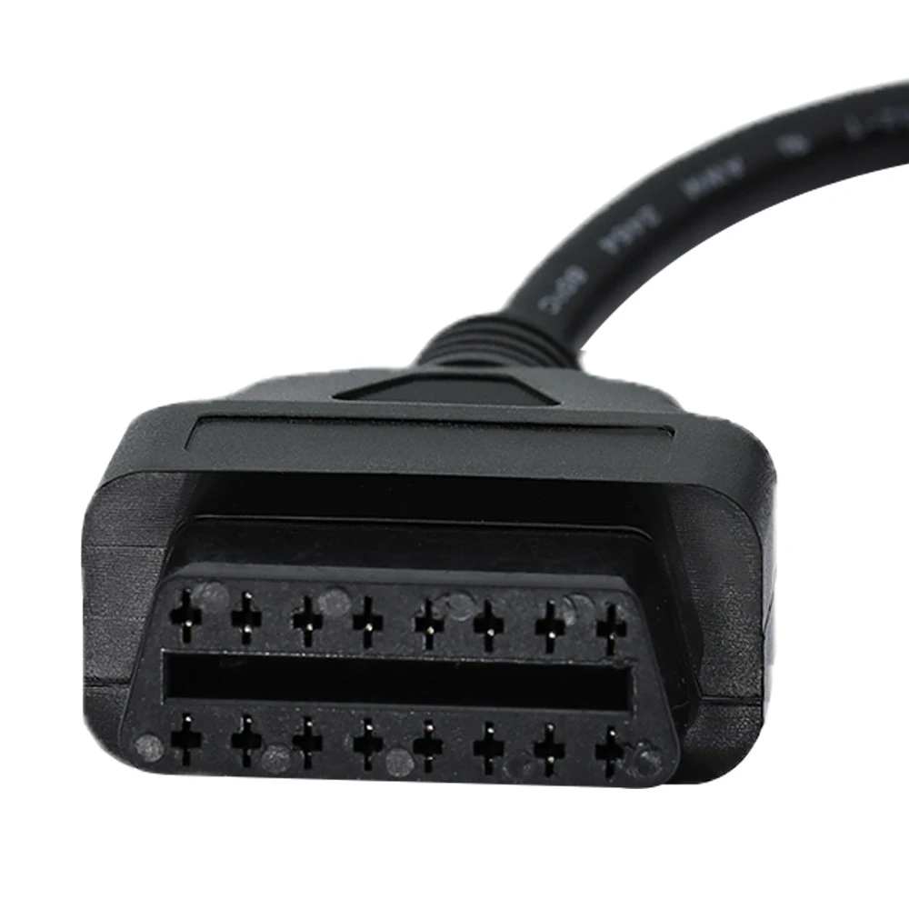 Connecteur d'extension OBD2 16 broches pour outil de Diagnostic de voiture, câble de Diagnostic OBDII, adaptateur mâle à femelle, câble d'extension