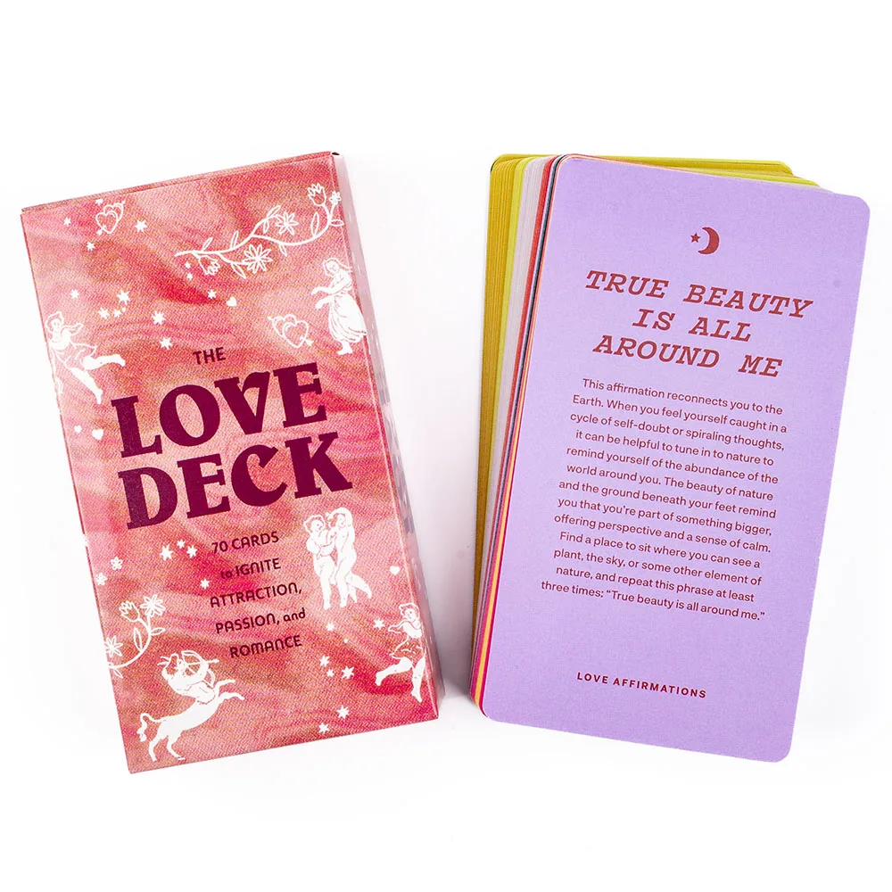 Cartas de Tarot The Love Deck, 70 piezas, edición de adivinación, visión en inglés, baraja para fiestas, juegos de mesa de precognición
