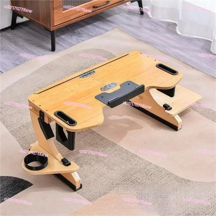 Wooden 360°Adjustable Notebook Desk Computer Portable Foldable Stand