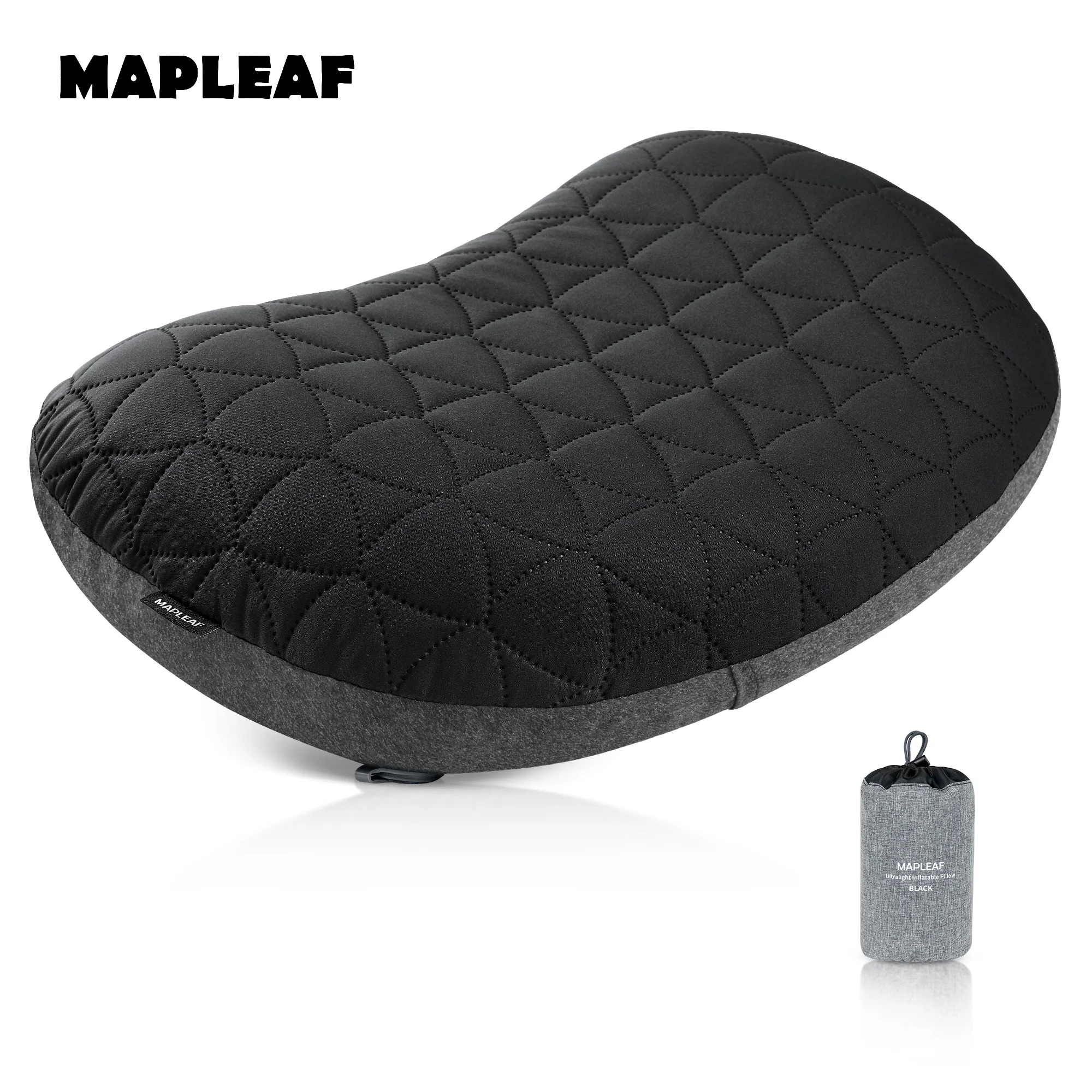 Oreiller de camping MAPLEAF, ultraléger, gonflable, imperméable, 10 cm, oreiller d'air pour dormir en plein air, oreiller gonflable pour la randonnée