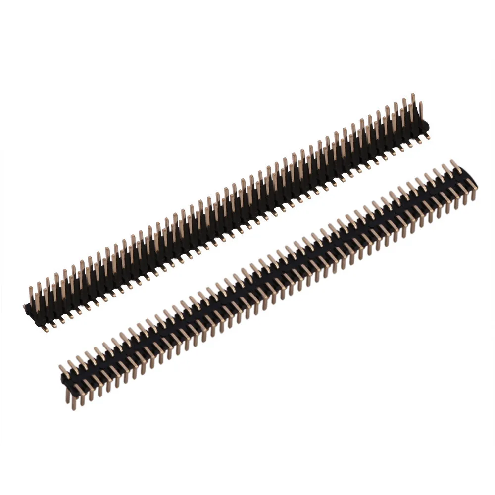 5PCS Pitch 1.0mm 1.27mm Gold Plated 1*50P 2x50Pin Female Male Header Strip Double Single Row Right Angle SMT Straight Connector