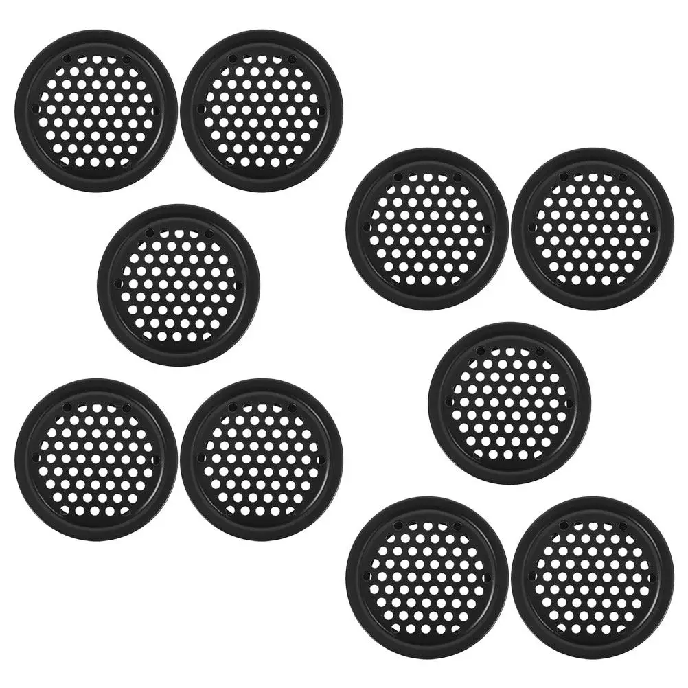 10Pcs Stainless Steel Mesh Hole Louver Vent Hole Plug for Cabinet Shoe Cabinet Wardrobe Closet Air Ventilation