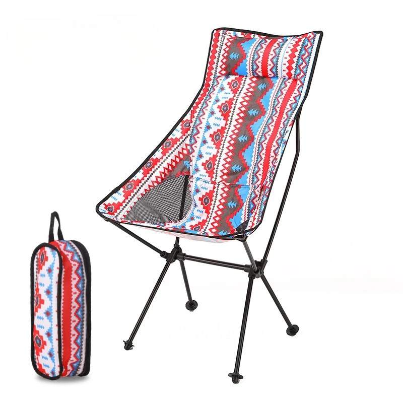 Multi Scene Portable Folding Backrest Chair Lightweight Stool For Camping Beach Sketching Fishing Leisure Use