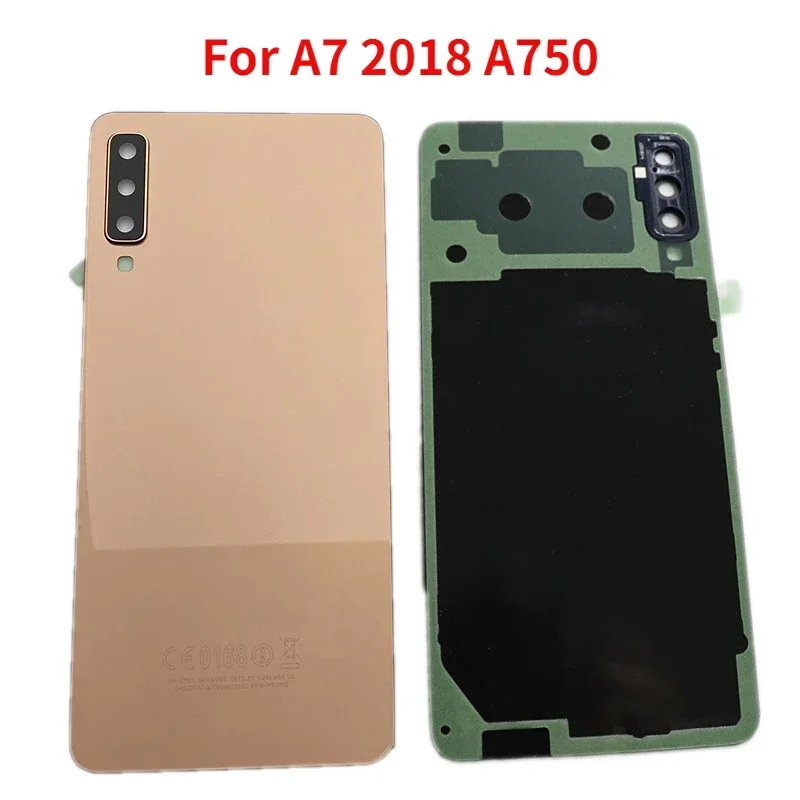 Back glass for Samsung Galaxy A7 2018 A750 SM-A750F a750fn A750GN-DS battery cover rear case housing with camera lens