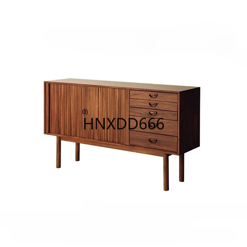 

Средневековый обеденный боковой шкаф из цельного дерева, шкаф из тикового дерева, ретро шкаф с рольставнями, шкафчик для гостиной, дома, шкафчик для хранения