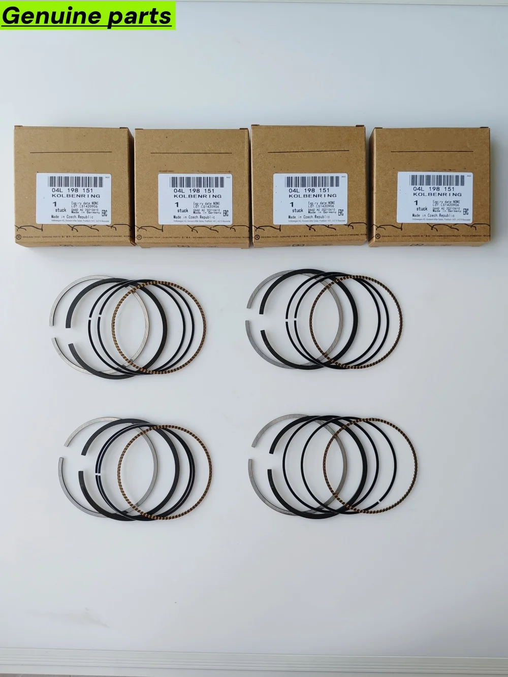 Genuine OEM Piston Rings STD 04L198151 For VW Seat Skoda Audi 2.0 TDI CRL, CRLB, CRB, CRBC, CRBD, CRF, CRFA, CRFC, CUN
