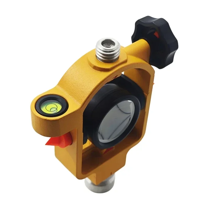 Mini prisma revestido de prata FDC066 ADS106 para estação total Trimble, prisma de pesquisa ADS106 de alumínio deslocado de 0/-30 mm com postes de 4x30 cm