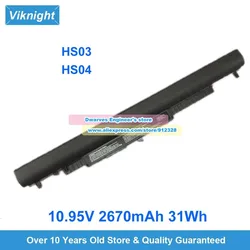 HS03 HS04 TPN-C125 807956-001 Battery 10.95V 2670mAh 31Wh for Pavilion 14 15 17 Series Laptop 15-af148ca 250 G4 G5