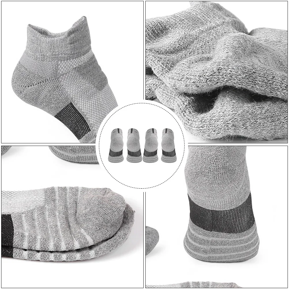 

2Pairs Casual Running Socks Soft Absorbent Cotton Blend Socks for Spring Summer Outdoor Activities Lightweight Comfort