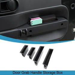 Car Door Grab Handle Storage Box Organizer Tray for Jeep Wrangler JK 2007 2008 2009 2010 2/4 Doors Interior Accessories Black