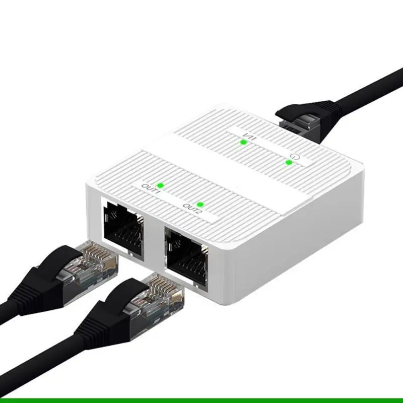 U55C 2 Port 1000Mbps 2 In 1 Out/1 In 2 Out Switcher RJ45 LAN Switch Selector