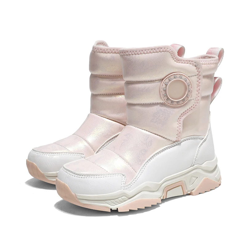 أحذية رياضية جديدة للأطفال مضادة للانزلاق للشتاء، أحذية جري مرنة خفيفة الوزن لحماية القدم في الهواء الطلق، أحذية ترفيهية للعب الثلج