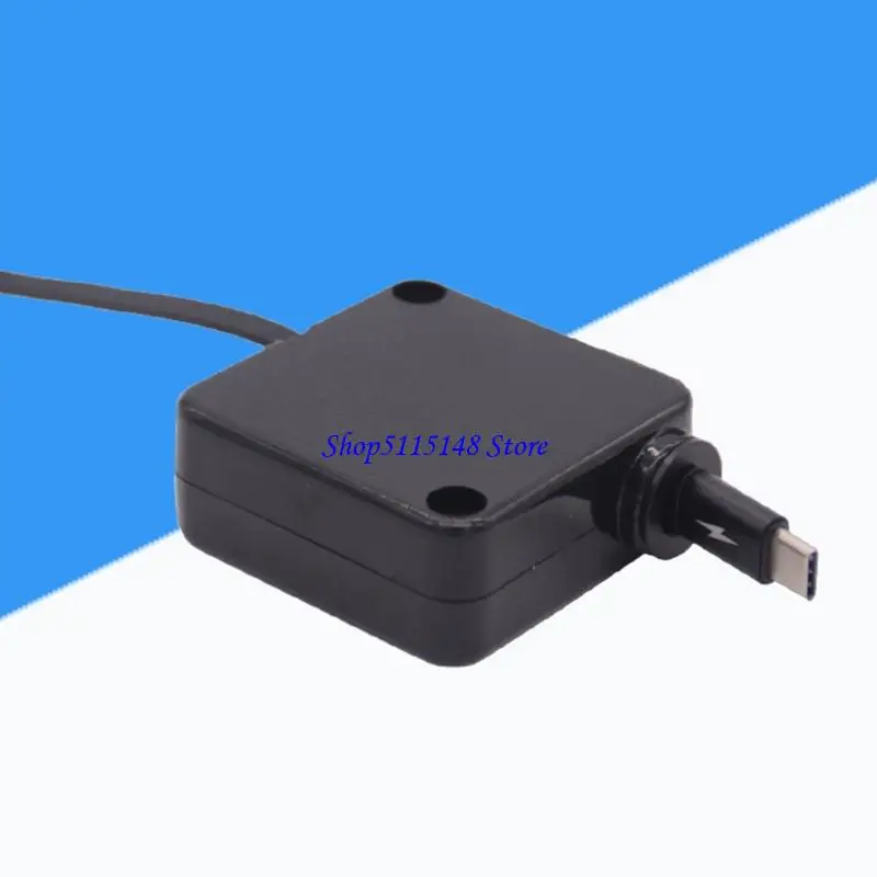 F3MA Auto Retracting USB to Type C Charging Cable Extendable 60W Rapid Charges Twist without Designs for Electronics Accessories