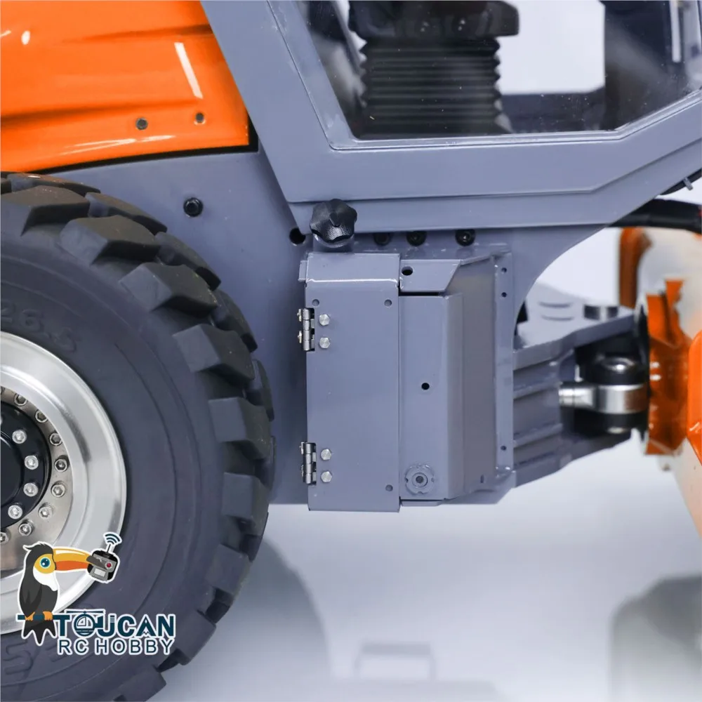 Metalowe ciężarówki LESU Aoue-H13i 1:14 RC Hydrauliczny walec drogowy RTR Sterowany radiowo, malowane, zmontowane modele samochodów, prezenty dla chłopców TH23510