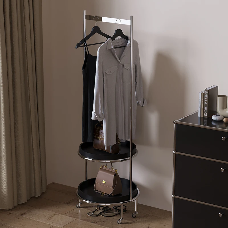 شماعة معطف منزلية قابلة للإزالة من الأرض إلى السقف لغرفة النوم، غرفة معيشة فاخرة وخفيفة الوزن من الفولاذ المقاوم للصدأ #3