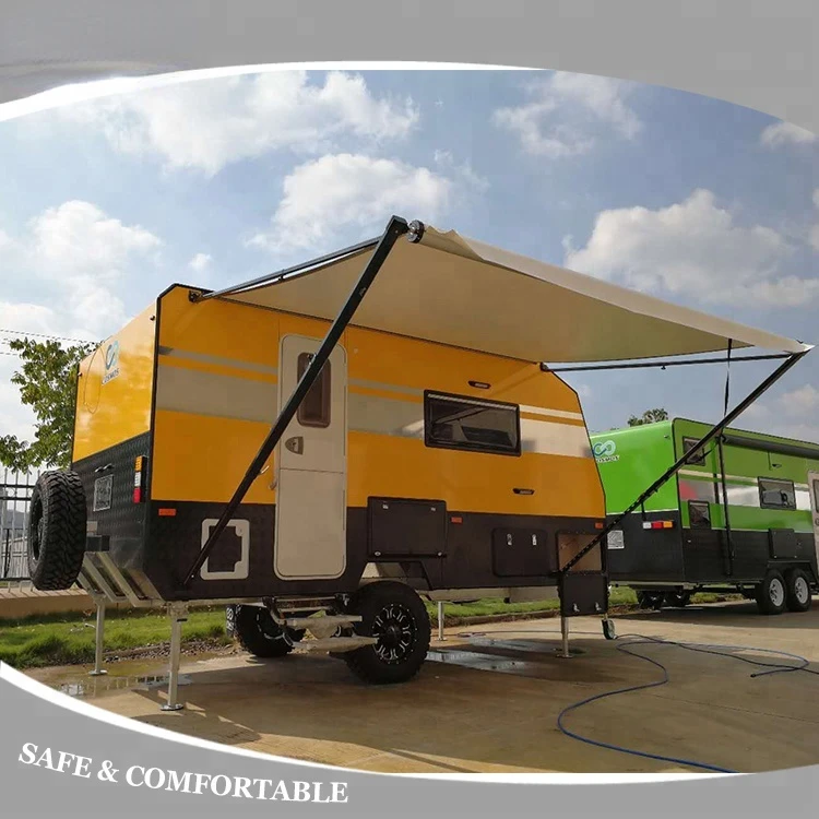 Hot sale manual aluminum retractable Roll out Caravan car side awning