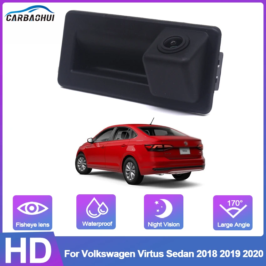 

CCD HD High quality Trunk Handle Rear View Camera For Volkswagen Virtus Sedan 2018 2019 2020 Car Reverse Parking Monitor