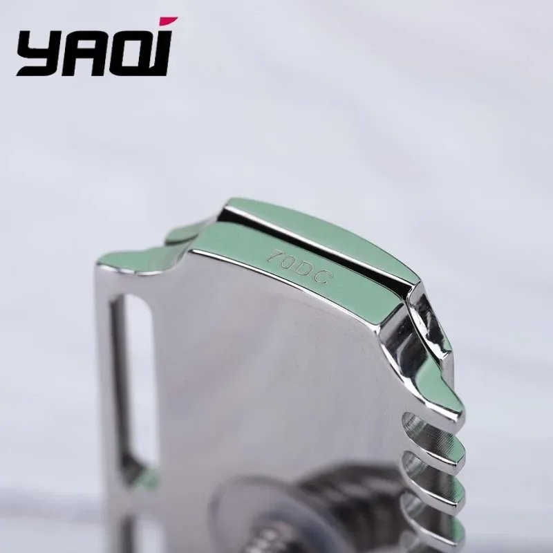 YAQI Vostok 70DC رأس الحلاقة الآمن 316 الفولاذ المقاوم للصدأ المصقول المزدوج مشط 0.7 مللي متر شفرة الفجوة الرجال ملحقات الحلاقة التقليدية
