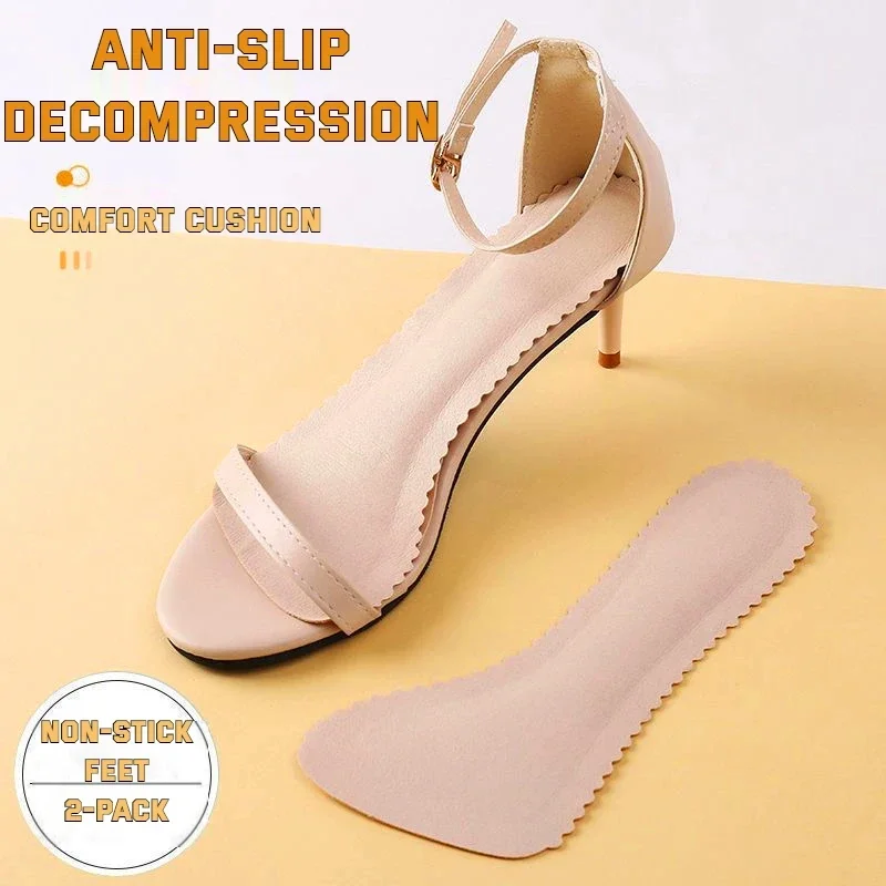 Women Sandals Insoles High Heels Seven Point Non Slip Shoe Pads Plantar Fasciitis Insole for Shoes Leather Latex Shoe Sole