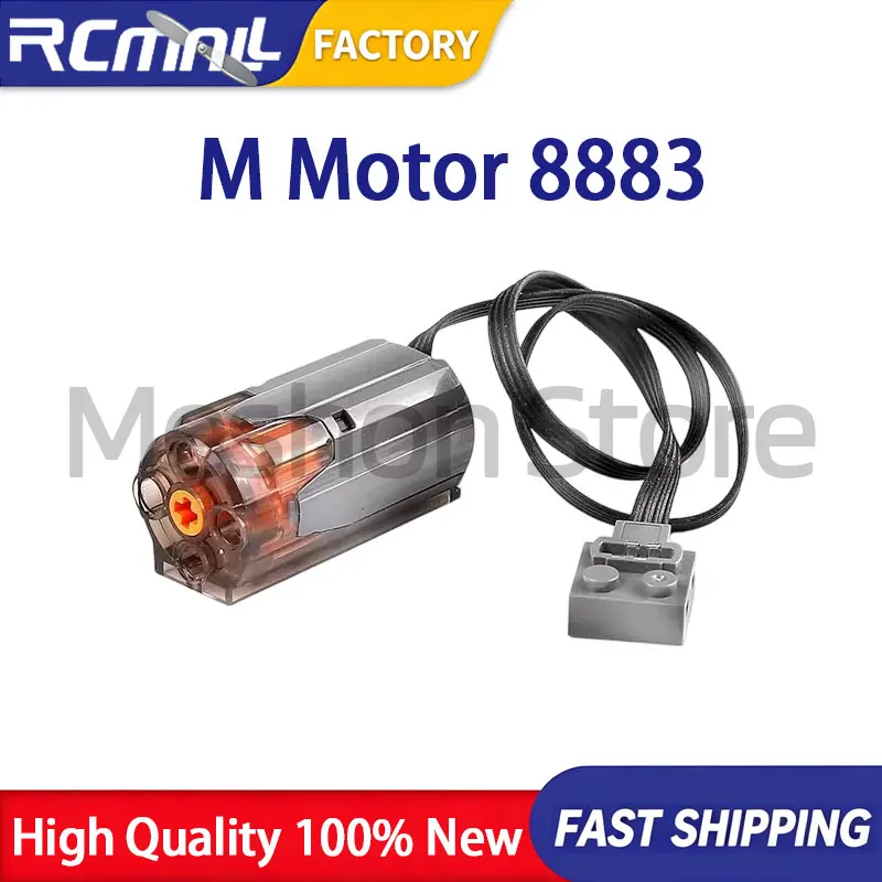 M Motor 7.4V Power Motor Building Blocks MOC Extension Parts Mechanical DIY Car Truck Power Up Creative Kids Toys Gift Present