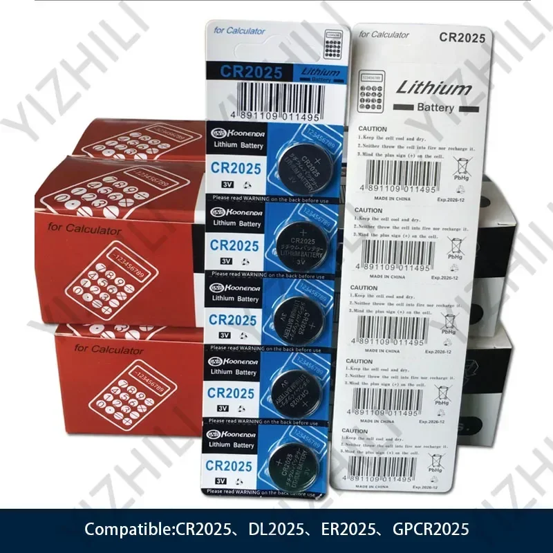 5-50PCS CR2025 Lithium Batteries Button Battery 3V for Motherboard Car Key Remote Control Toy Blood Pressure Meter