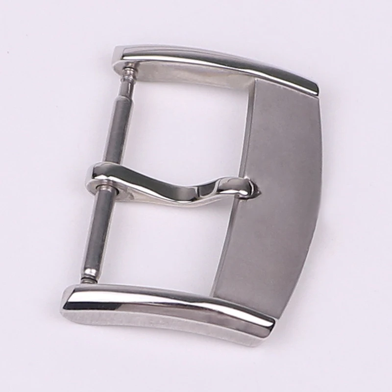 XIANERSHANG Custom J-aeger-LeC-oultre Convex Logo Watchbands 18MM Belt Buckle 316L Stainless Steel Pin Buckle Watch Accessories