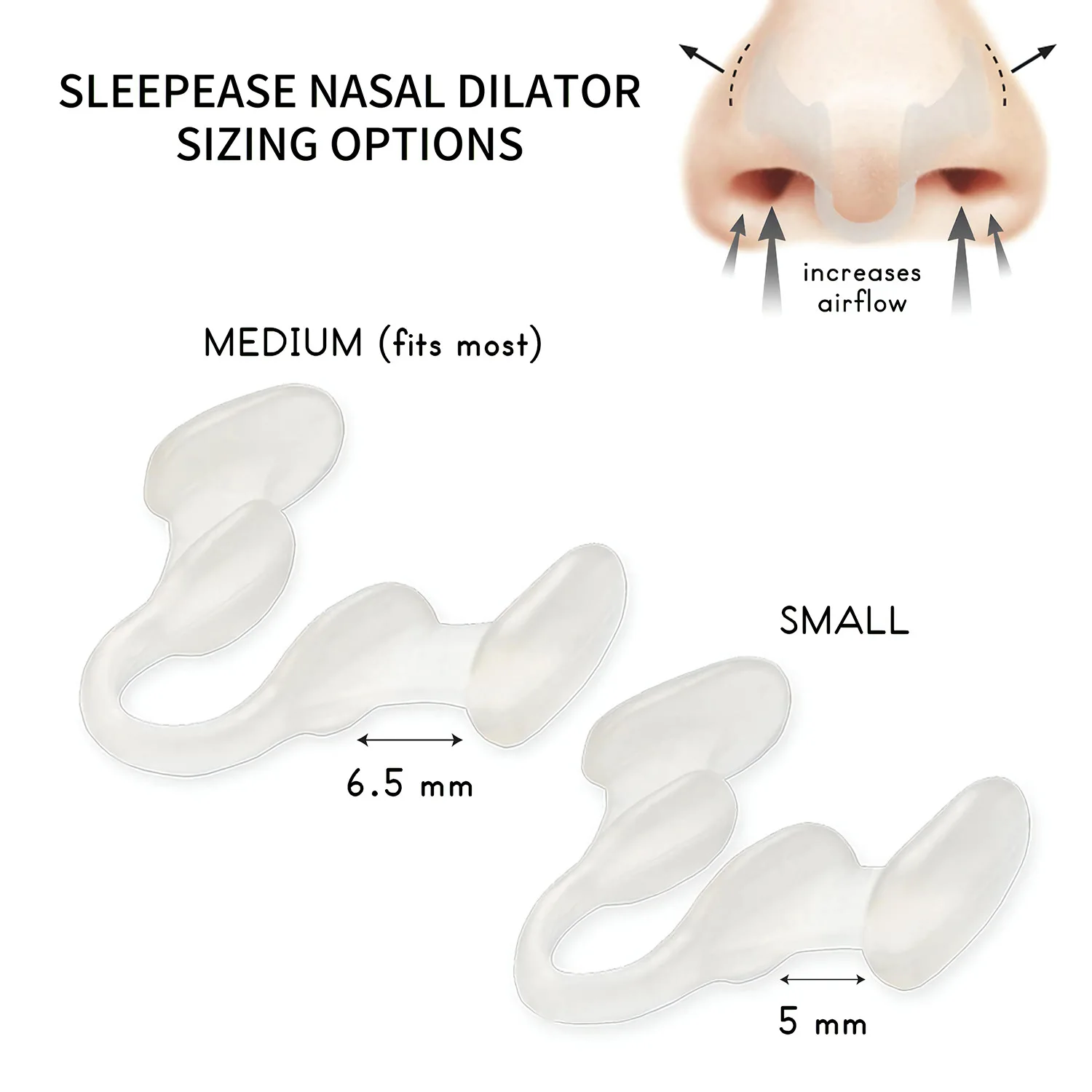 2pcs/Pack Noson Dilatador Nasal Silicone Nose Clip Anti Snoring Easy Breath Stop Snore Aid Improve Sleeping Rhinitis Aid Devices