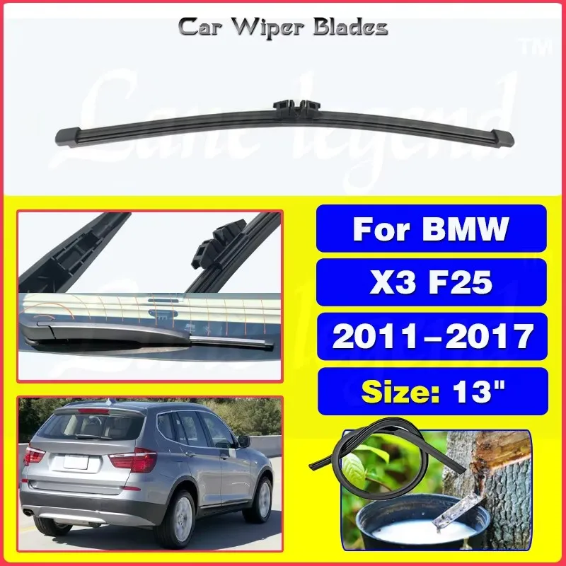 

13" Rear Windshield Windscreen Washer Wiper Blade For BMW X3 F25 2011-2017 Car Accessories Accsesories 2012 2013 2014 2015 2016