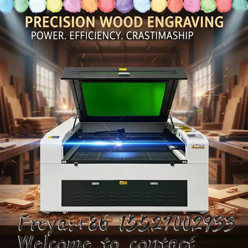 Large work area CO2 cutter with honeycomb table and reinforced mechanical design