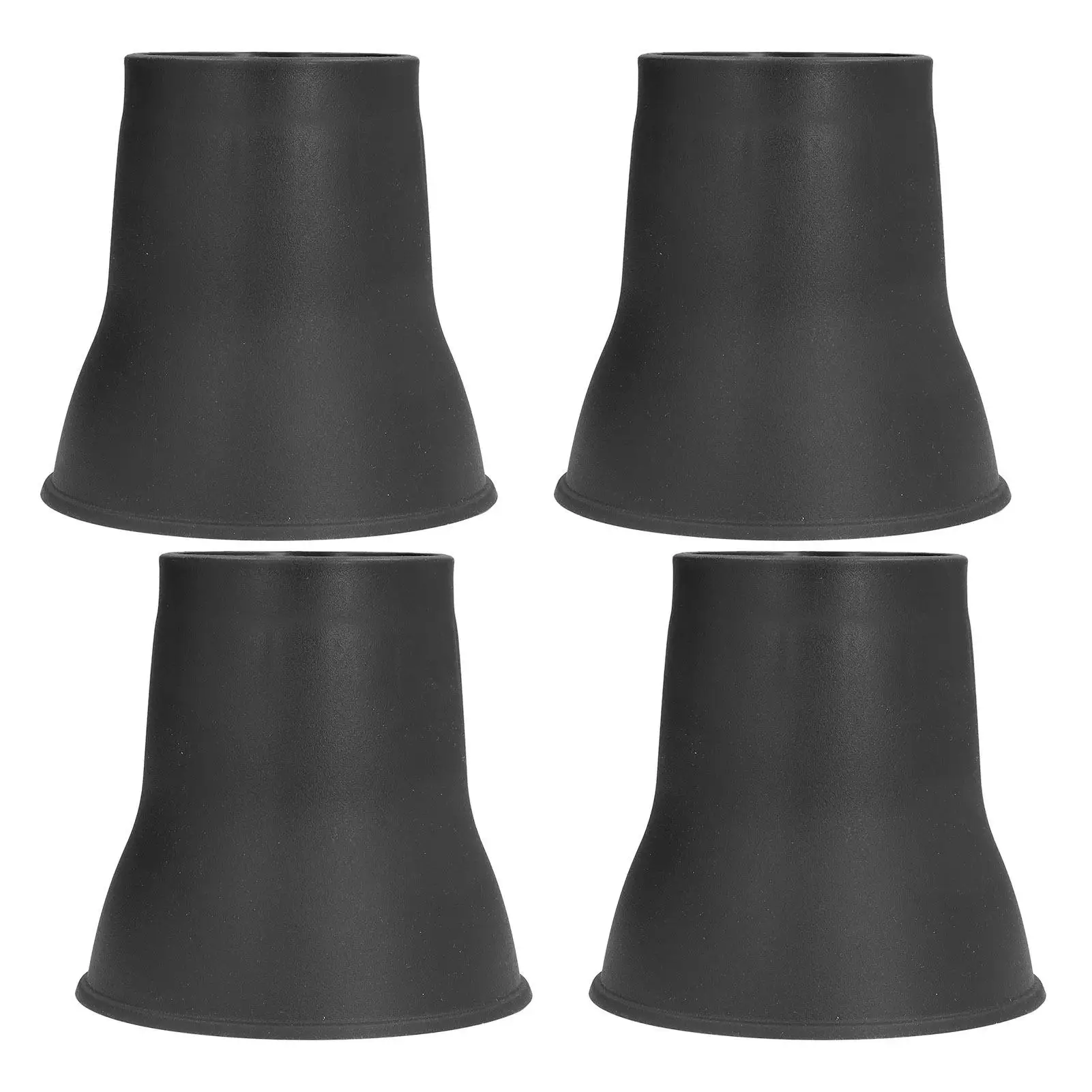 

4PCs Heavy-Duty 6 Horn-Shaped Black Plastic Furniture Risers for bed & Sofa Elevation