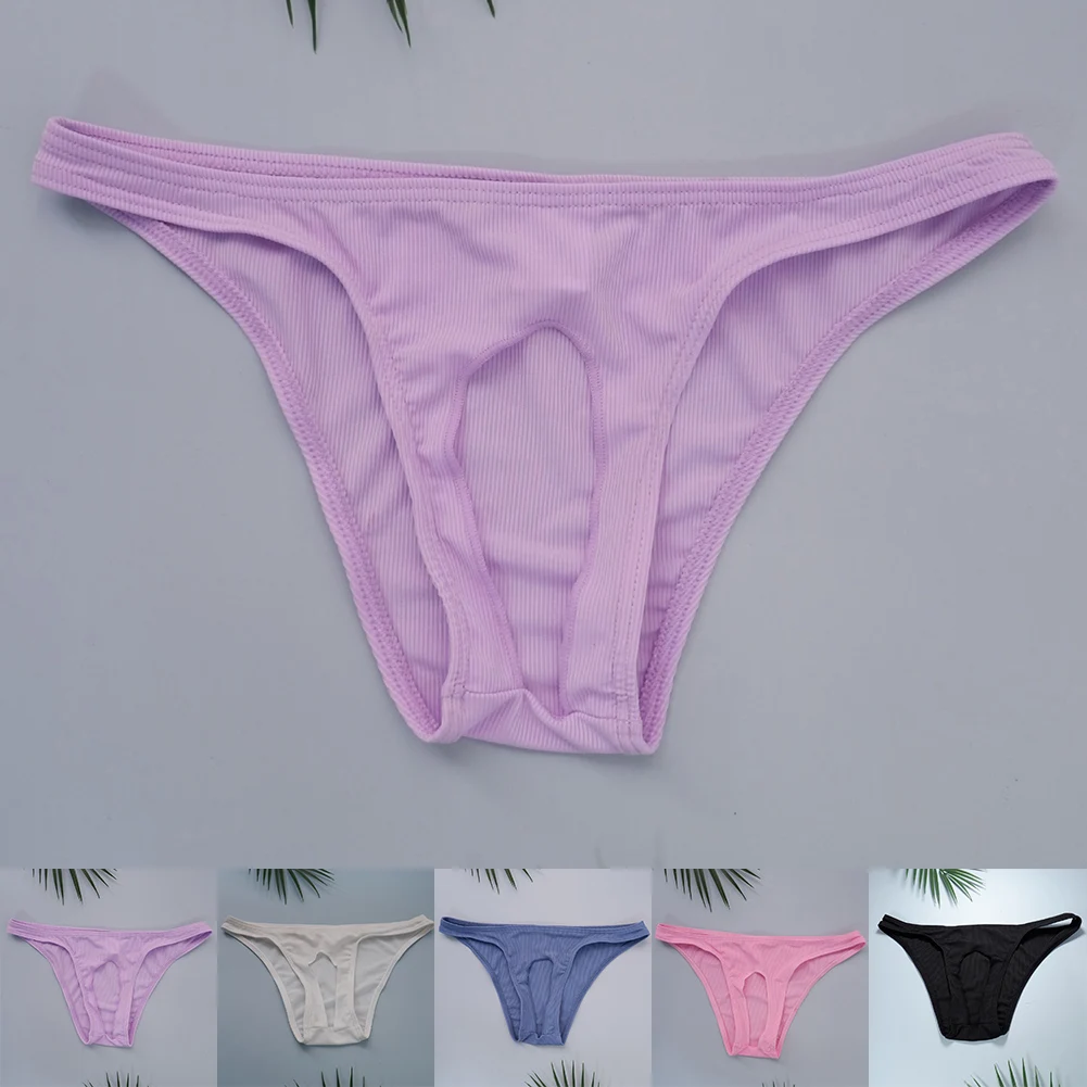 

Breathable Underwear Hollow Sexy Briefs Low Waist Style Medium Stretch Breathable Quick Dry Hollow Briefs Quick Dry