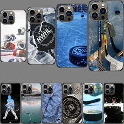Ice Hockey Rink Phone Case For Apple Iphone 16E Capa 15+ 14 Plus 17 Air 16 Pro Max 12 Pro Cute 13 Mini Cover Shell