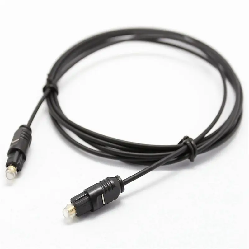 DT51 2pcs 3Meters Digital Fiber Optical Audio Cable SPDIF TOSLINK, Optical Cord for TV DVD Soundbar, Black