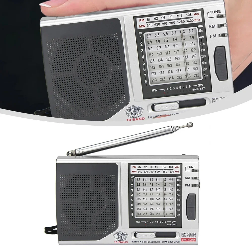 

AM/FM/SW Pointer Radio Classic Portable Full Band Reception Battery Powered Pointer Radio For Travel Outdoor Activity Or Home