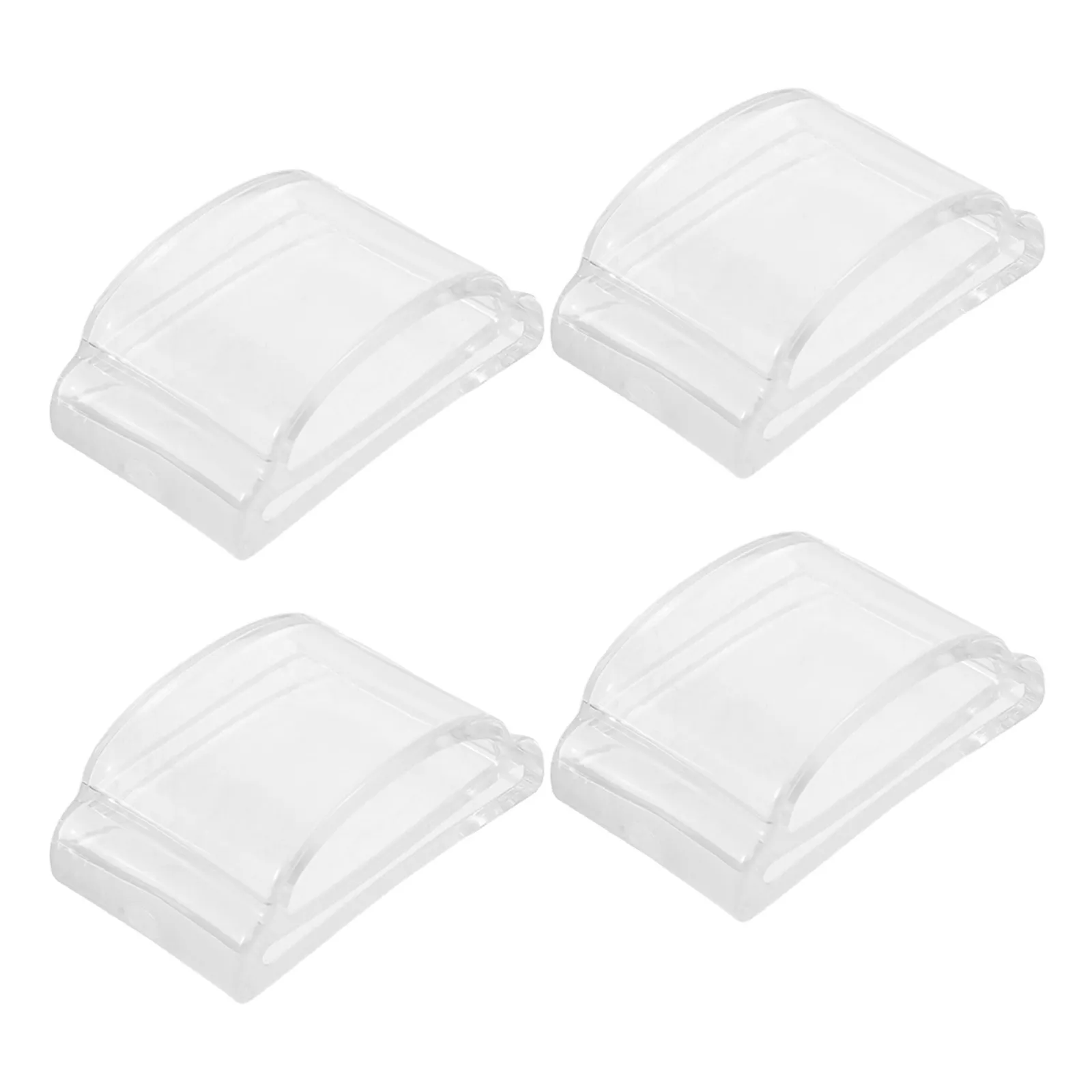 4Pcs Transparent Silicone Door Bumper Pads Anti-Collision Wall Protector Soft Self-Adhesive Door Handle Cushion for Bedroom