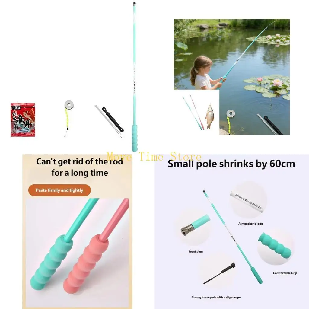 

92ME Детские компактные удочки с нескользящей ручкой Легкая детская удочка