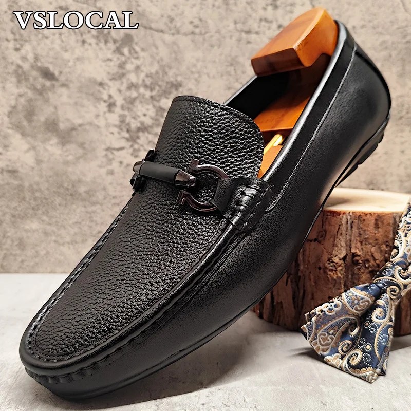 

Роскошные мужские кожаные туфли, черно-белые лоферы с подковами, формальные мужские модельные туфли без шнуровки, свадебная офисная повседневная обувь для мужчин