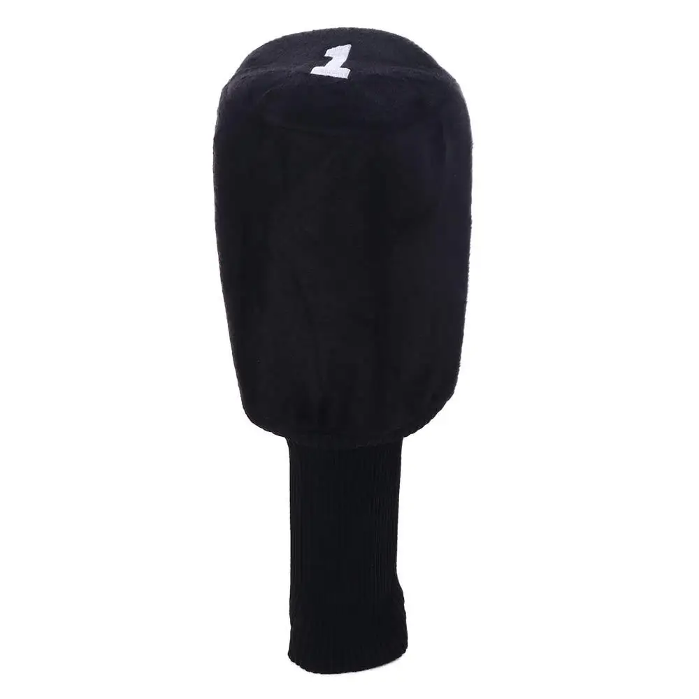 롱 넥 골프 헤드 커버 번호 태그 보풀 천 골프 클럽 보호대 두꺼운 라이닝 충격 방지 우드 헤드 커버 드라이버 페어웨이