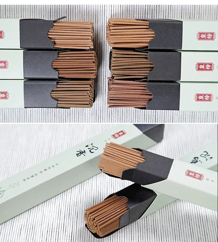 120PCS Natural Incense Sandalwood Incense Sleep Home Indoor Sedative Incense Yoga Meditation Aromatherapy Refreshing Meditation